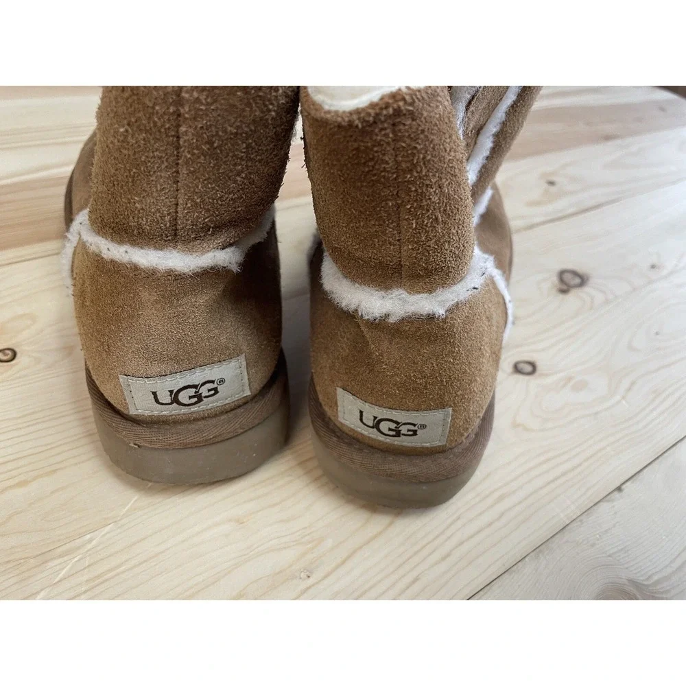 Ugg Womens Classic Mini Spill Seam Boots‎ Shoes 8 8M SI45